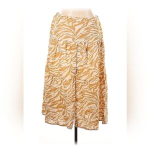 Midnight Sky,  Ladies Skirt, Size XL,   Golder Yellow and White